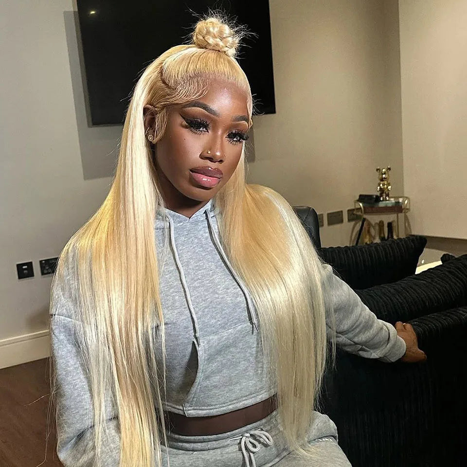 613 Blonde HD Transparent Lace Frontal Human Hair Wigs Tuneful 613 Malaysian Bone Straight 13x4 13x6 Lace Front Human Hair Wigs