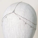 Fashion Boho Crystal Head Chain Wedding Hair Accessories Elegant Headpiece Bling Bridal Forehead Chain for Women Girls