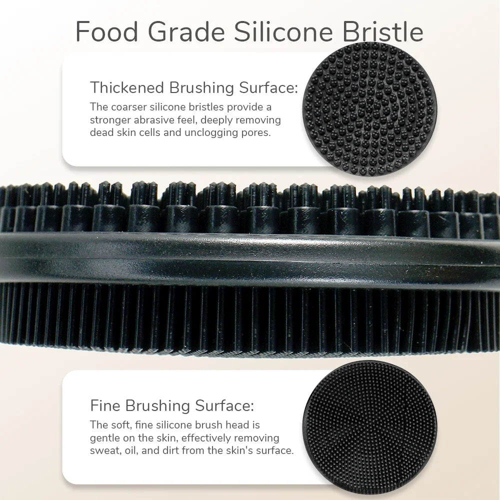 4-in-1 Multifunctional Cleaning Brush Silicone Shower Brush Set with Long Handle Massage Brush Bath Products And Tools