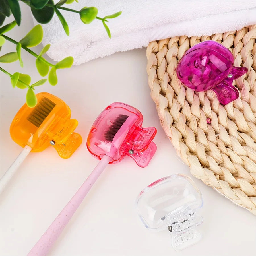 10 pieces, 5 pieces, toothbrush head storage box, toothbrush protective cap, meet daily household toothbrush head storage needs