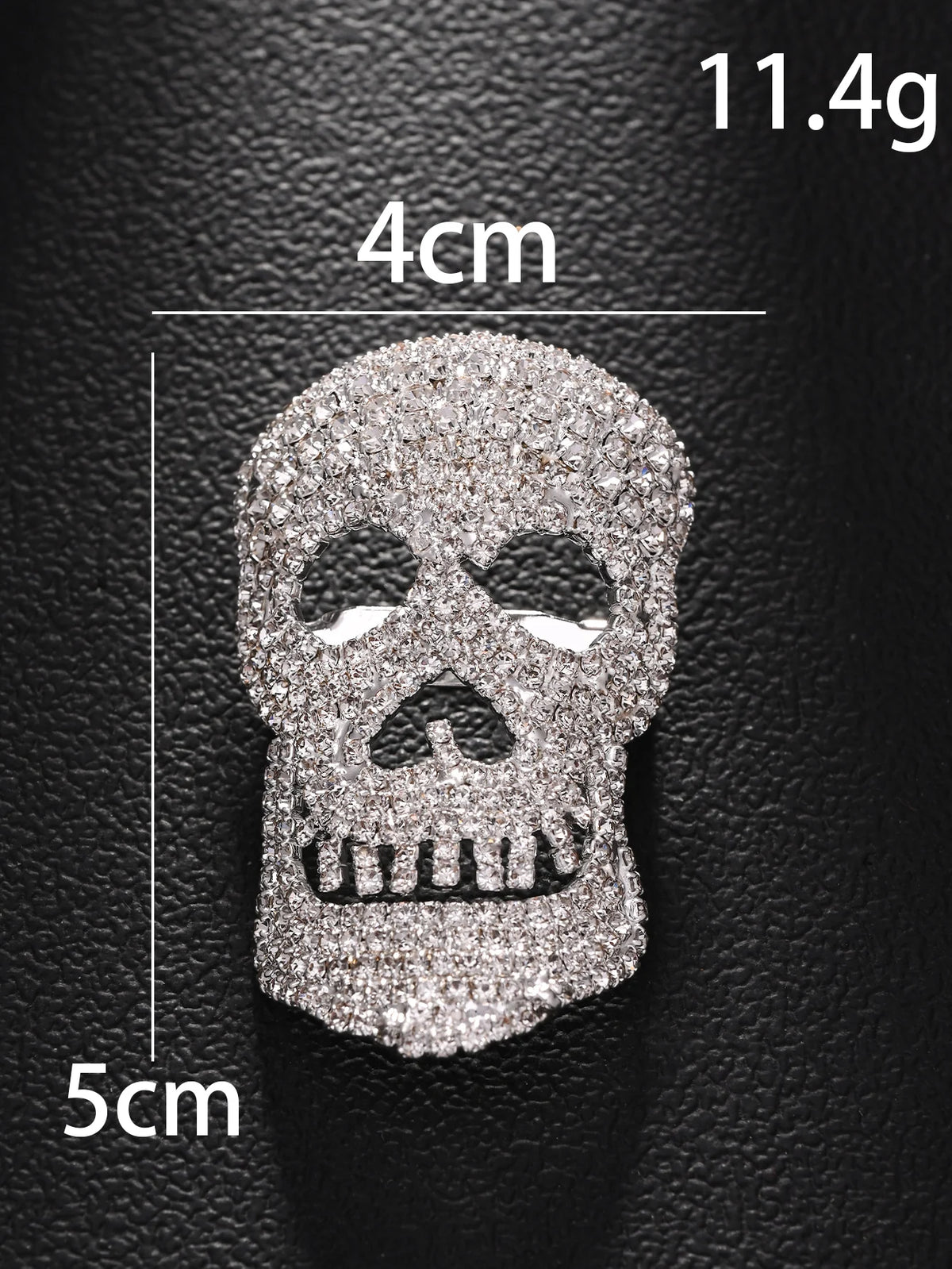 Rhinestone skull head Halloween top brooch women's Halloween dark style fashion personality clothing accessories brooch
