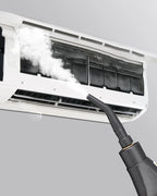 Electric Steam Cleaner 2500W High Pressure Portable Cleaning Machine with Glass Brushes, Car Seats Steam Home Use Kitchen Floors