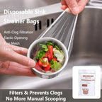 30-100Pcs Disposable Kitchen Sink Filter Sewer Drain Anti-blocking Garbage Bag Pool Leak Mesh Bag Strainer Sink Garbage Net