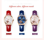 POEDAGAR Luxury Casual Watches For Women Waterproof Calendar Leather Ladies Watch High Quality Fashion Woman's Quartz Wristwatch