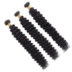 Burmese Curly Bundles with Frontal 100% Human Hair Weave Deep Wave Bundles and Closure Curly Bundles and Frontal For Extension