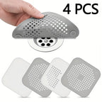 4-Pack Anti-Clogging Drain Strainers, Bathtub Shower Floor Drain Covers, Suitable for Kitchen, Bathroom Sink, Floor Drains