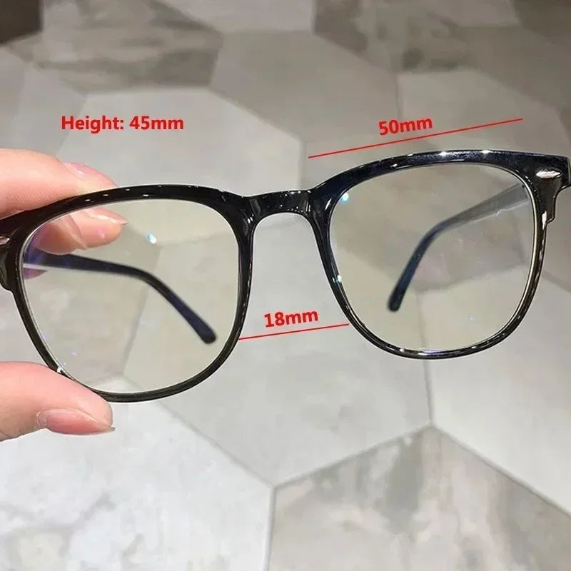 Fashion Retro Myopia Glasses for Women Men Square Transparent Eyeglasses Retro Minus Diopter Eyeglasses Optical Prescription