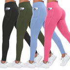 Women Yoga Pants with Pockets Butt Lifting Tummy Control Sports Leggings High Waist Fitness Tights Gym Clothing Sportswer