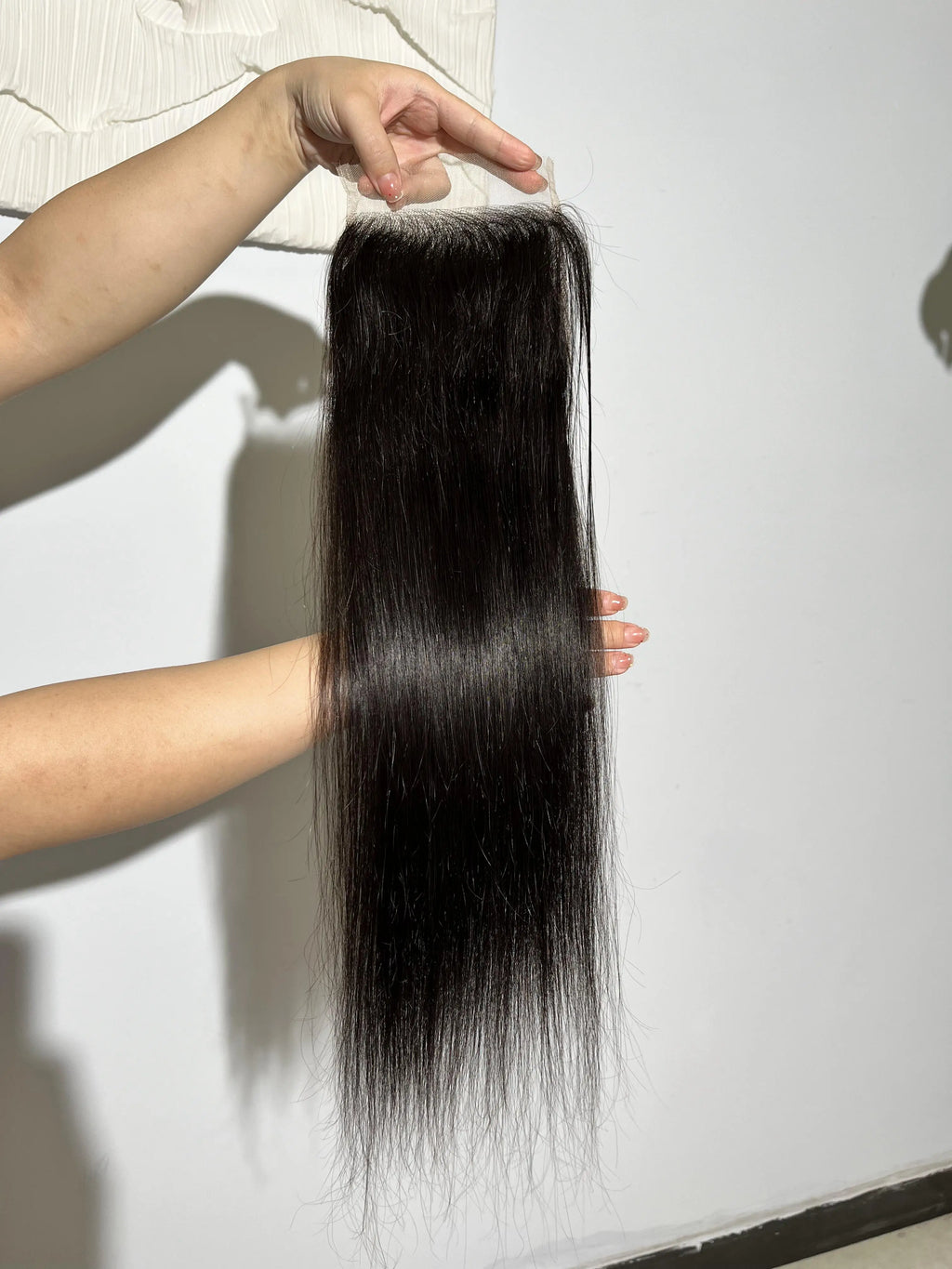 13x4 Lace Frontal Brazilian Straight Human Hair 5x5 Lace Closures Only Pre Plucked Natural Color Remy Hair 8-22 Inch