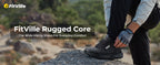 FitVille Extra Wide Hiking Shoes Waterproof Outdoor Non-slip Trail Climbing Shoes for Men Work Casual Sneakers Breathable