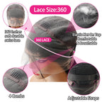 Natural Color Long Body Wave Human Hair Wig 13x6 13x4 360 7x6 HD Lace Frontal Closure 40 46 Inch Human Hair No Shed No Tangle for Women Daily Wear