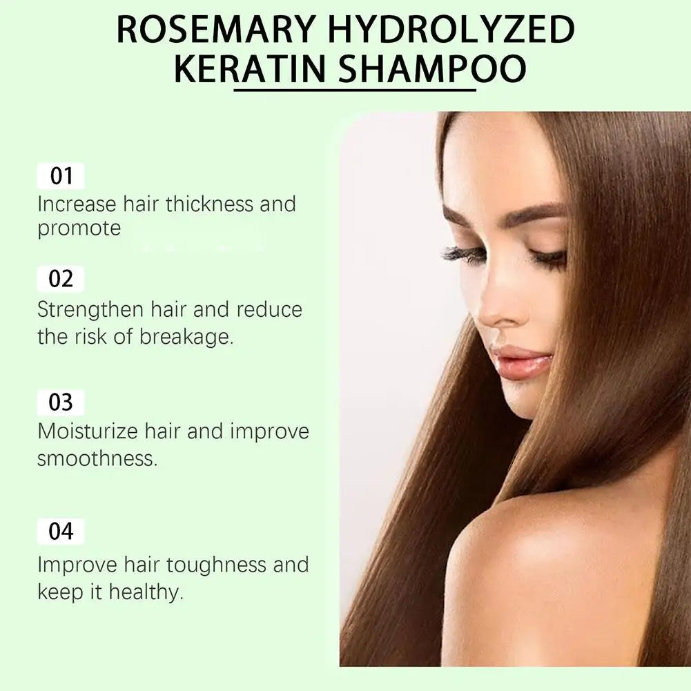 100ML Rosemary Hair Shampoo Volumizing and Thickening Strengthening and Oil Control Nourishes and Repairs Hair Oil Adds Volume