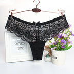 3Pcs/set Mesh Lace Transparent Thongs Women Panties Underwear Women Seamless G-String Female Underpants Intimates Lingerie