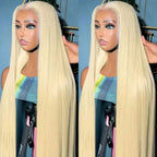 613 Blonde 13X4 13x6 Straight HD Lace Front Wigs Human Hair 200% Density Colored Lace Front  Human Hair Wigs Natural Hairline