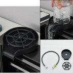 Matte Black 304 Stainless Steel kitchen Sinks Cold And Hot Water Mixer With Soap Dispenser And Cup Washer