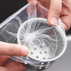 500/30pcs Disposable Kitchen Sink Filter Kitchen Sink Strainer Drain Hole Mesh Bags Anti-blocking Garbage Bag Filters Strainers