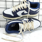 Fashion Flat Waxing Shoelaces Men Women Trend Personality Sneakers Sport Casual Basketball Beige  Black Shoes Laces Dropship
