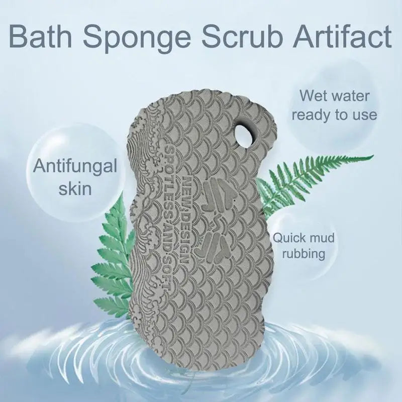 3D Magic Exfoliating Bath Sponge Body Dead Skin Remover Cleaner Shower Cleaning Scrubber Massager For Kids Adults 1PC