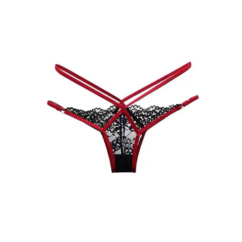 Pure French Desire Aesthetic Lace Underwear, Tight Fitting Low Waist Underwear With Sexy Mesh Breathable Holes，sexy Adult