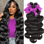 30 32 40 Inch Body Wave 3 4 Bundles Brazilian Remy Unprocessed Raw Virgin Human Hair Wavy Double Drawn Bundles Weave Extensions