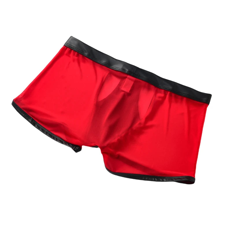 Men's Panties Male Buttons Underpants Man Sexy Mesh Shorts Boxers Underwear Breathable Ropa Interior Hombre Boxershorts for Men