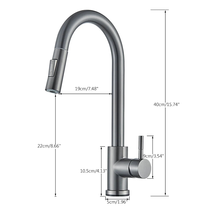 Pull Out Sensor Kitchen Faucet Sensitive Touch Control Faucet Mixer For Kitchen Touch Sensor Kitchen Mixer Tap