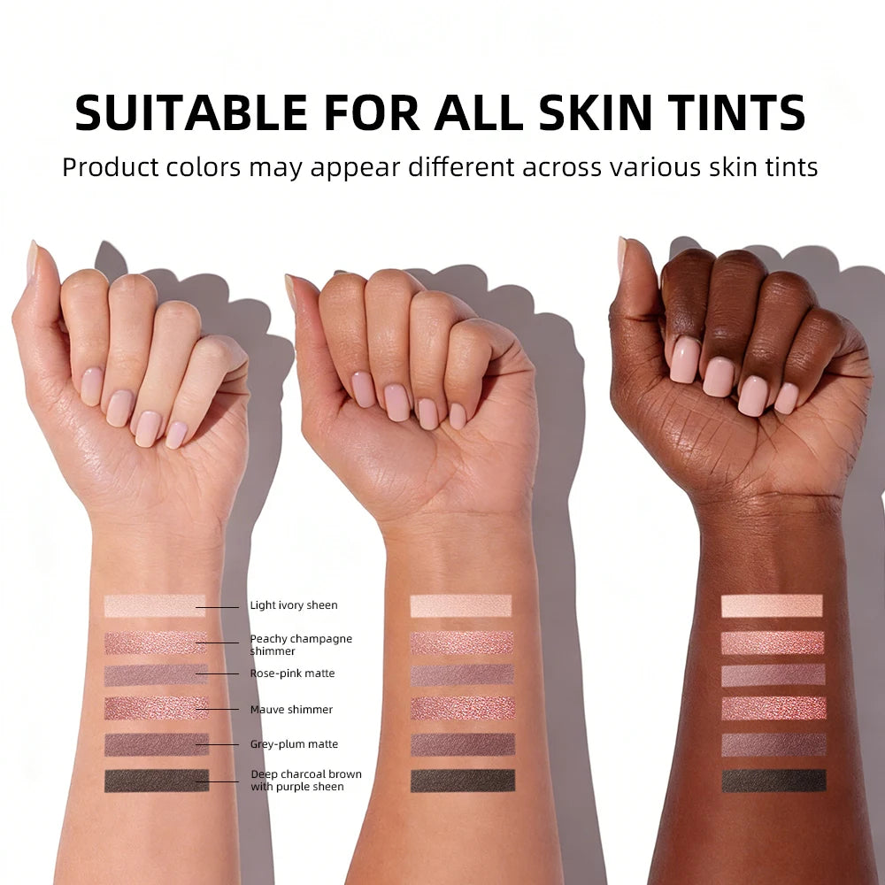 Eyeshadow Palette Long-Lasting Eye Makeup Rich Pigment Neutral Shades Blendable Color Matte Nudes Eyeshadow Palette Woman Makeup