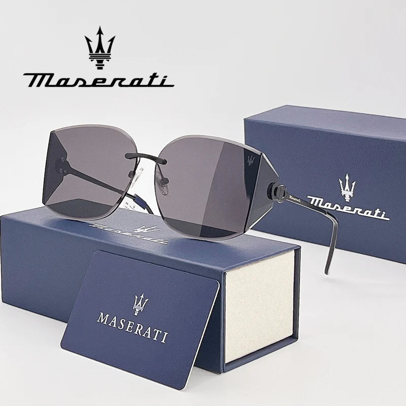 MASERATI Luxury Sunglasses Nylon Sunglasses UV400 Sunglasses for Driving Cycling Beach Outdoor for Men Women Trendy Design 20492