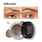 Lakerain Brow Pomade Long-Lasting Waterproof Sweatproof Natural Brown Black Smooth Eyebrow Brow Tint Pencil Makeup Cosmetics