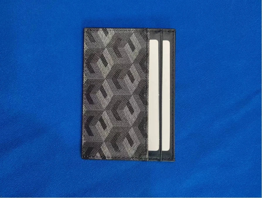 3D New Fashionable Leather Card Clip Multi functional Small Size Male and Female Card Protection Bag