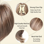 Women's Elegant Claw Messy Bun HairPiece Scrunchies Synthetic Straight Chignon Ponytail Clip-in Hair Extensions