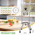 8-Section Wedger Lemon Slicer Cutter Lemon Wedge Slicer Chopper for Household Commercial Bar Restaurant Fruit Vegetable Cutting