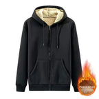 American Style Hooded Zipper Jacket Lamb Velvet Men Women Autumn Winter Thickened Long Sleeve Sweatshirt Warm Youth Fashion