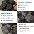 30 32 40 Inch Body Wave 3 4 Bundles Brazilian Remy Unprocessed Raw Virgin Human Hair Wavy Double Drawn Bundles Weave Extensions