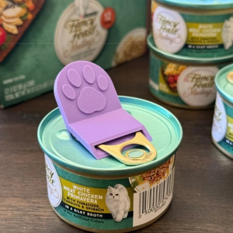 Pet Canned Food Opener Cat Dog Canned Opening Puppy Feeding Mixing Pet Wet Food Corkscrew Dog Accessories