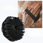 Bath Soft Silicone Back Brush Bath Shower Sponge Scrubbing Brush with Handle Exfoliating Scrub Skin Massager Exfoliating Brushes