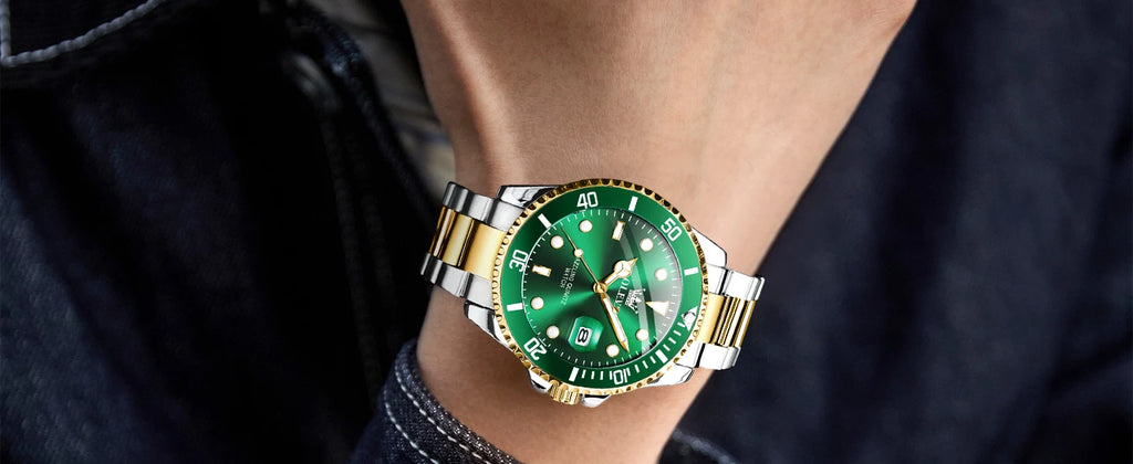 OLEVS Watches 5885 Mens Watch Original High Quality Quartz Watch Waterproof Luminous Calendar  Watches For Men Box Gifts Reloj