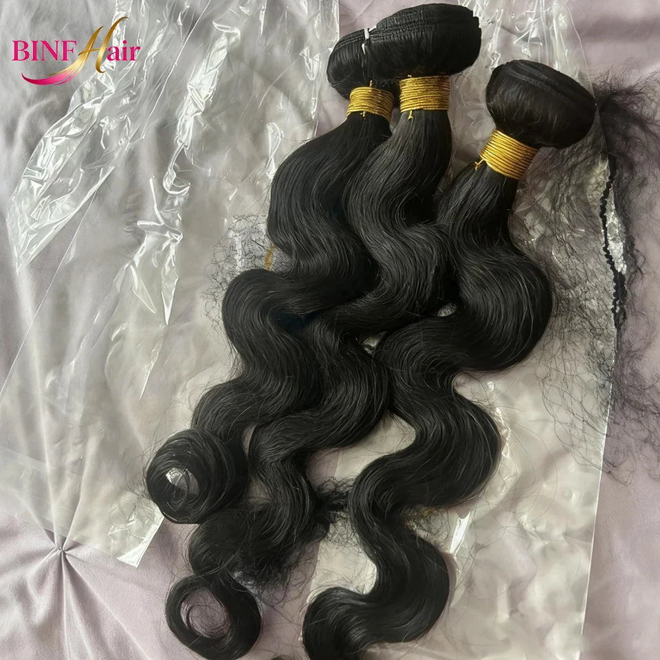 30 40 Long Body Wave Bundles Human Hair 8-40 Inch Brazilian Raw Unprocessed Raw Virgin Human Hair Wavy 2/3/4 Bundles