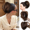 Synthetic Short 10 Inch Straight Claw Clip Ponytail Extensions Blonde Black False Layered Pony Tails Hair Pieces For Women