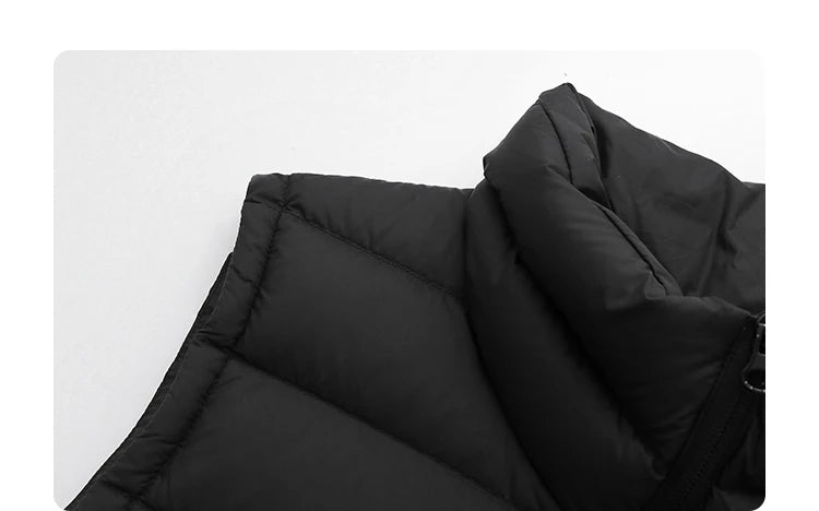 CHIC VEN New Women Down Coats Sleeveless Lightweight 90 White Duck Down Stand Up Collar Female Down Vest Autumn Winter 2026