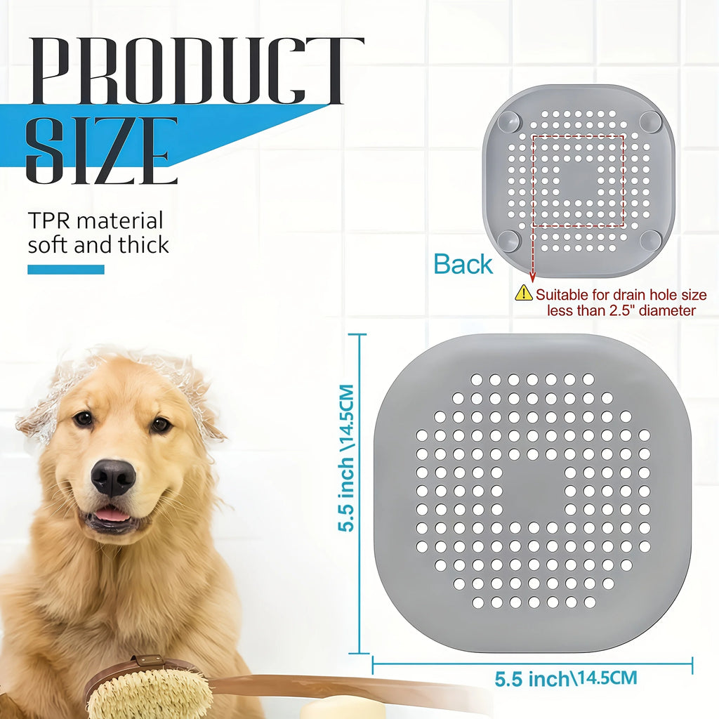 4-Pack Anti-Clogging Drain Strainers, Bathtub Shower Floor Drain Covers, Suitable for Kitchen, Bathroom Sink, Floor Drains