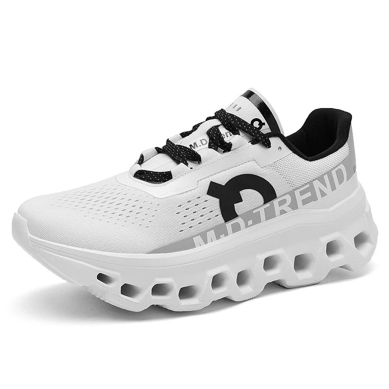 2025Male Cushioning Sneakers NonSlip Casual Sports Shoes Lightweight Men's Walking Running Shoes Hhollow Design Large Size 39-45