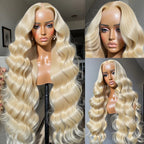 30 40 Inches Body Wave 613 Honey Blonde Lace Wig HD Transparent 13x4 Lace Front Human Hair Wigs Colored 13x6 Lace Frontal Wigs