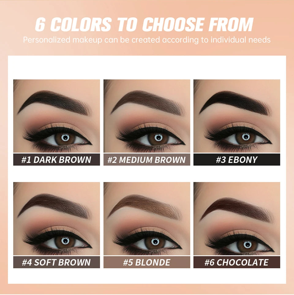 Lakerain Brow Pomade with Dual-Ended Brush Long-Lasting Waterproof Sweatproof Natural Smooth Eyebrow Brow Pencil Makeup