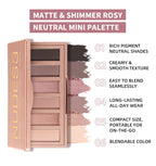 Eyeshadow Palette Long-Lasting Eye Makeup Rich Pigment Neutral Shades Blendable Color Matte Nudes Eyeshadow Palette Woman Makeup