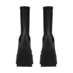 Stretch Punk Style Gothic Chunky Platform Ankle Boots For Women Autumn Winter Shoes Ladies Strange High Heels Boots Booties