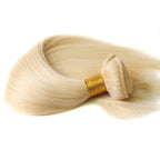 613 Straight Human Hair Bundles 12A Unprocessed 16 18 20 Inch Blonde Human Hair Straight Weave Bundles Deal 613 Straight Double Strong Weft Extension 613 Human Hair 1/3/4 Bundles for Black Women