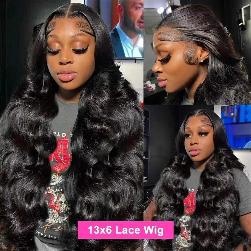 36 40 Inch Body Wave 13x6 HD Lace Frontal Wigs Human Hair 360 5x5 Closure Brazilian 13x4 Lace Front Preplucked Wig 200% Density
