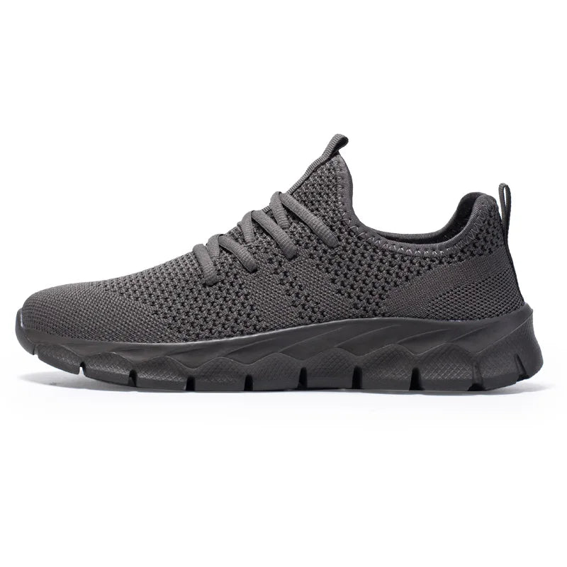 Men's shoes Four Seasons new plus size Flying weaving Lightweight Breathable Casual Sports Shoes Soft Sole Outdoor Running Shoes