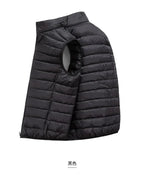 Men' Sleeveless Vest Jackets Winter Fashion Male Cotton-Padded Vest Coats Men Stand Collar Warm Waistcoats Clothing